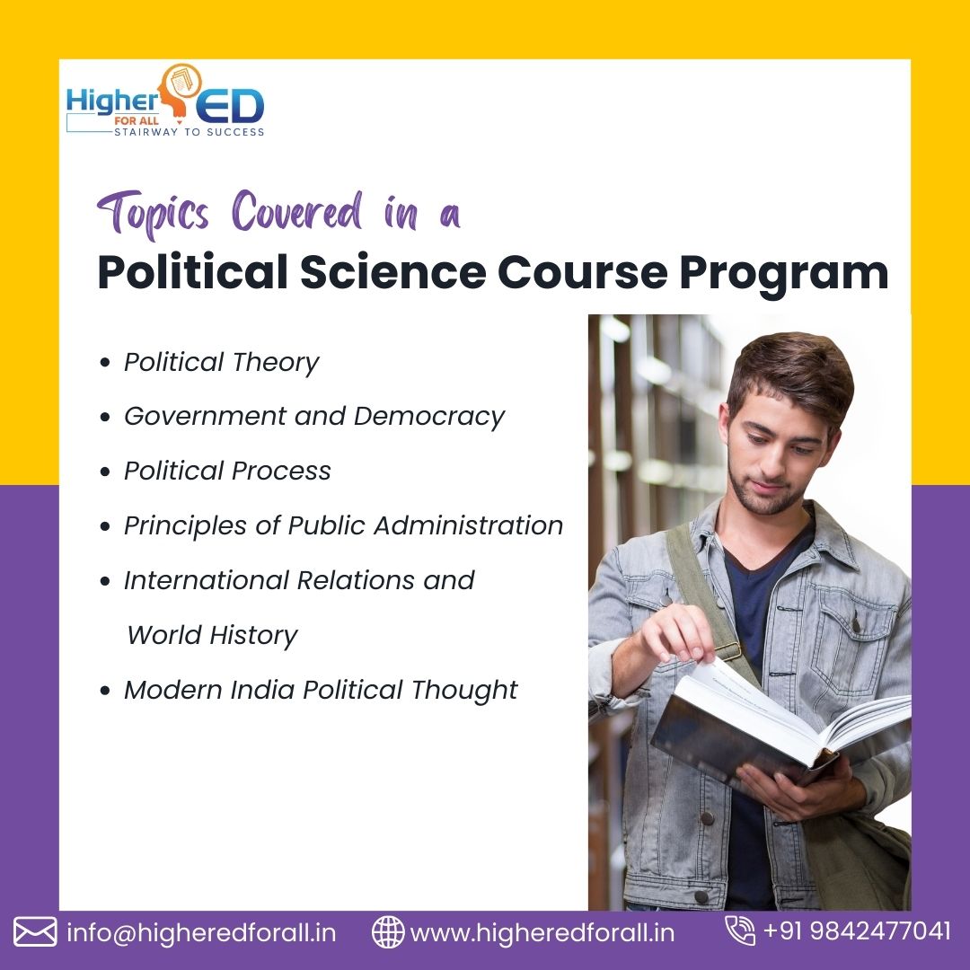 🤓 Ready to deepen your understanding of politics? Our program covers it all - from Political Theory 📜 to Modern India Political Thought 🇮🇳. 🌍 Explore the political landscape with us! #PoliticalStudies #LearningJourney