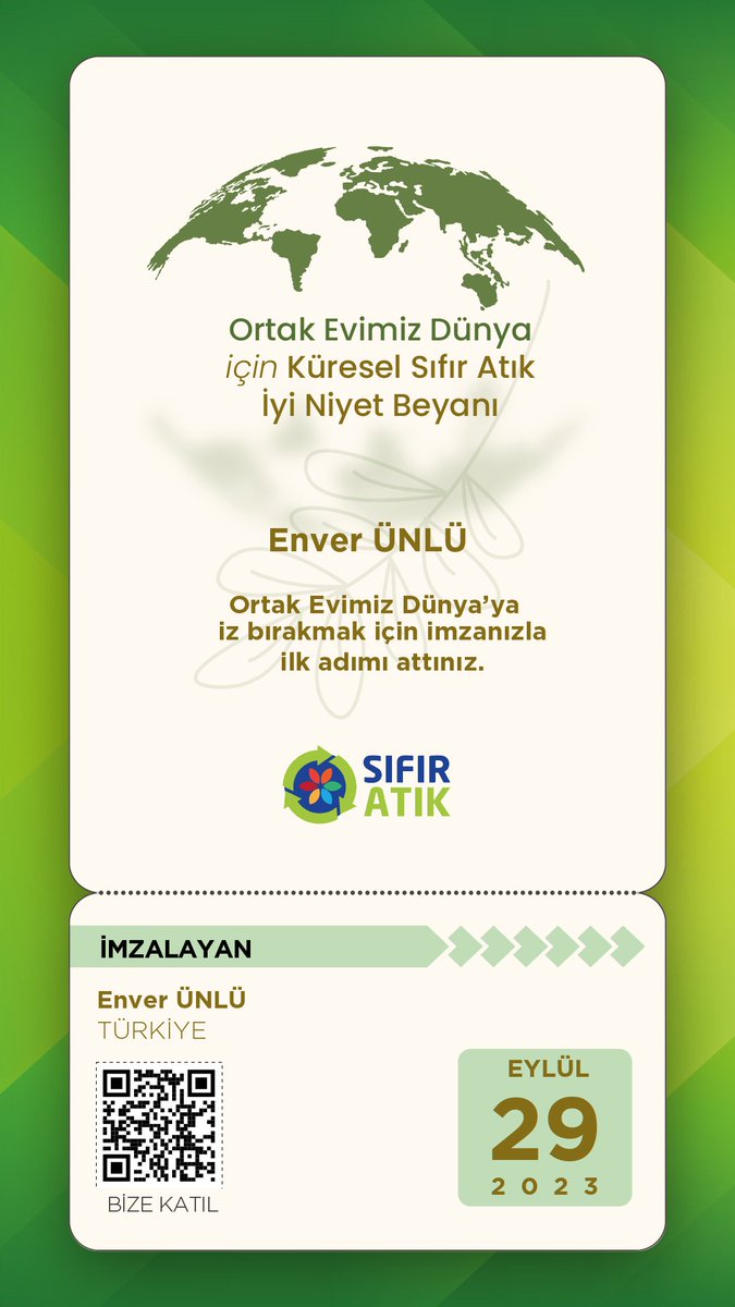 valiunlu's tweet photo. Sıfır Atık küresel bir harekete dönüştü!
Sayın Emine Erdoğan Hanımefendi'nin himayelerinde yürütülen #SıfırAtık Projesi kapsamında "Ortak Evimiz Dünya" için Küresel Sıfır Atık İyi Niyet Beyanını imzaladık.
#OrtakEvimiz 🌎 #ZeroWaste ♻️
➡️ https://t.co/V9IyY3cGEq https://t.co/DKAXzRNivh