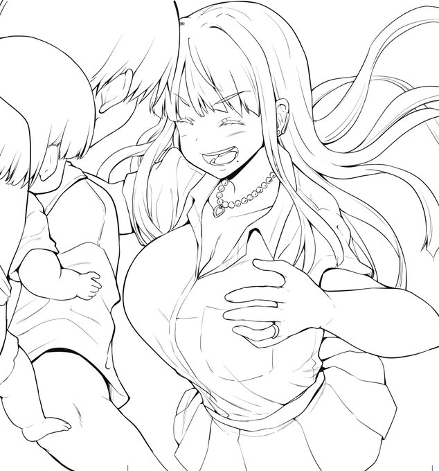 今は田舎の黒ギャルJkと結婚した日常の
続き描いてます!一般向けです
イイ表情が描けたから今日はここまで
起きたら明日のコミ1のお品書き作りますわっ 