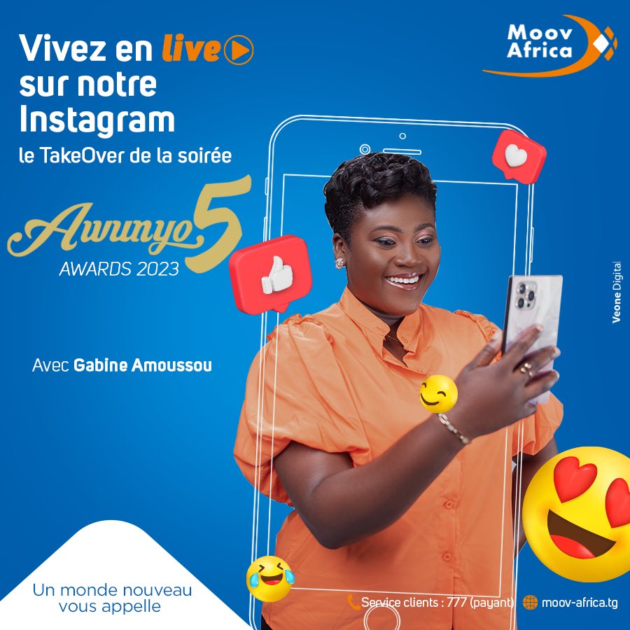 Je vous donne  rendez-vous demain sur le compte  Instagram de Moov Africa Togo pour un TakeOver de cette magnifique  soirée au  Grand Rex Lomé. 

#Sponsor #AwunyoAwards #Soirée #Mode #Défilé #Concours #MoovAfricaTogo #GabineAmoussou #BrandAmbassador