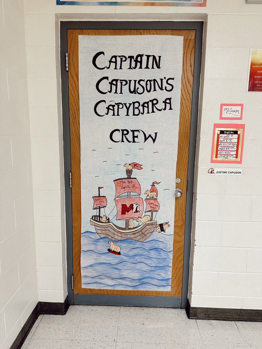 We were beat by the artists next door but I couldn’t be more impressed by my seniors for this masterpiece!! ♥️🖤 #homecomingweek @MilfordHsEagles