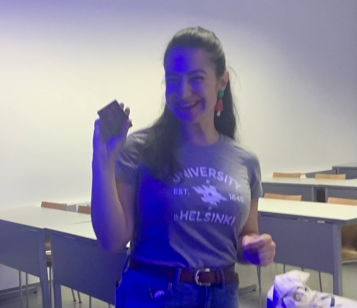 Emilia Kilpua (@emiliakilpua) on Twitter photo Great #EuropeanResearchersNight event today at <a href="/KumpulaPhysics/">KumpulaPhysics</a>! Organized by <a href="/H2020Serpentine/">SerpentineH2020</a> <a href="/SWATNetProject/">SWATNet - Space Weather Awarness Training Network</a> and <a href="/cleanorbits/">Sustainable Space</a>, sponsored by <a href="/Fyysikkoseura/">Fyysikkoseura (Finnish Physical Society)</a>. Sun-themed DIY, Kahoot Quiz and Rubikâs Cube solving with solar images. <a href="/Elstar4stars/">Dr. Eleanna Asvestari</a> <a href="/photonenkanone/">Andreas Wagner</a> + many others. Great #EuropeanResearchersNight event today at <a href="/KumpulaPhysics/">KumpulaPhysics</a>! Organized by <a href="/H2020Serpentine/">SerpentineH2020</a> <a href="/SWATNetProject/">SWATNet - Space Weather Awarness Training Network</a> and <a href="/cleanorbits/">Sustainable Space</a>, sponsored by <a href="/Fyysikkoseura/">Fyysikkoseura (Finnish Physical Society)</a>. Sun-themed DIY, Kahoot Quiz and Rubikâs Cube solving with solar images. <a href="/Elstar4stars/">Dr. Eleanna Asvestari</a> <a href="/photonenkanone/">Andreas Wagner</a> + many others.