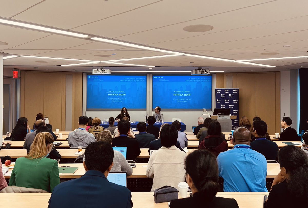 Andrea Contigiani (@andycontigiani) on Twitter photo Fascinating discussion on history and future of #opensource software by <a href="/nithyaruff/">Nithya Ruff</a> & <a href="/frank_nagle/">Frank Nagle</a> at <a href="/Strategic_Mgmt/">Strategic Management Society</a> <a href="/NYUSternCFM/">Center for the Future of Management</a> extension. Special thanks <a href="/robseamans/">Rob Seamans</a> & colleagues for putting together an amazing event! #SMS2023 #NewYorkCity Fascinating discussion on history and future of #opensource software by <a href="/nithyaruff/">Nithya Ruff</a> & <a href="/frank_nagle/">Frank Nagle</a> at <a href="/Strategic_Mgmt/">Strategic Management Society</a> <a href="/NYUSternCFM/">Center for the Future of Management</a> extension. Special thanks <a href="/robseamans/">Rob Seamans</a> & colleagues for putting together an amazing event! #SMS2023 #NewYorkCity