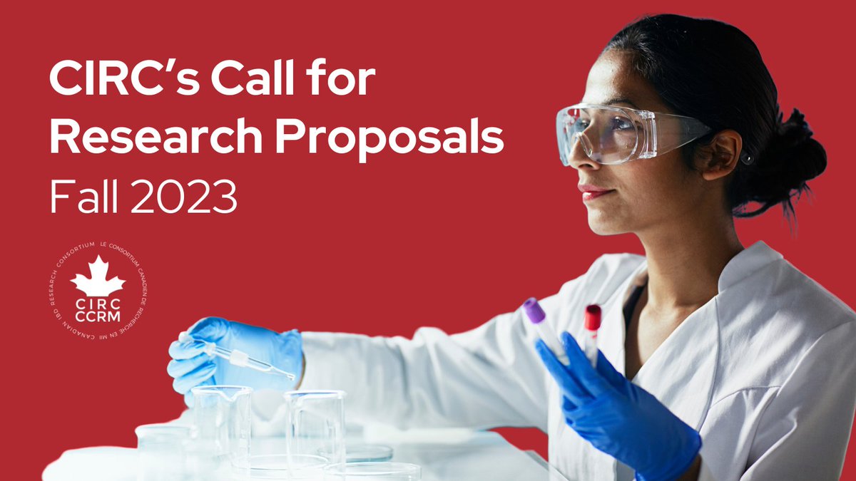 The Canadian IBD Research Consortium (CIRC) (@circ_ccrm) on Twitter photo Our Fall 2023 Call for Research Proposals has been announced!
We're funding up to 2 proposals at a maximum of 100k each. Submissions are due January 5th, 2024.
For more details, visit: circ-ccrm.ca/investigator-i…
<a href="/NarulaNeeraj/">Neeraj Narula</a> <a href="/vipuljairath/">Vipul Jairath MBChB DPhil</a> <a href="/TBessissow/">Talat Bessissow</a> <a href="/HSingh_MD/">Harminder Singh</a> <a href="/ChrisMa_YYC/">Christopher Ma MD MPH</a> Our Fall 2023 Call for Research Proposals has been announced!
We're funding up to 2 proposals at a maximum of 100k each. Submissions are due January 5th, 2024.
For more details, visit: circ-ccrm.ca/investigator-i…
<a href="/NarulaNeeraj/">Neeraj Narula</a> <a href="/vipuljairath/">Vipul Jairath MBChB DPhil</a> <a href="/TBessissow/">Talat Bessissow</a> <a href="/HSingh_MD/">Harminder Singh</a> <a href="/ChrisMa_YYC/">Christopher Ma MD MPH</a>