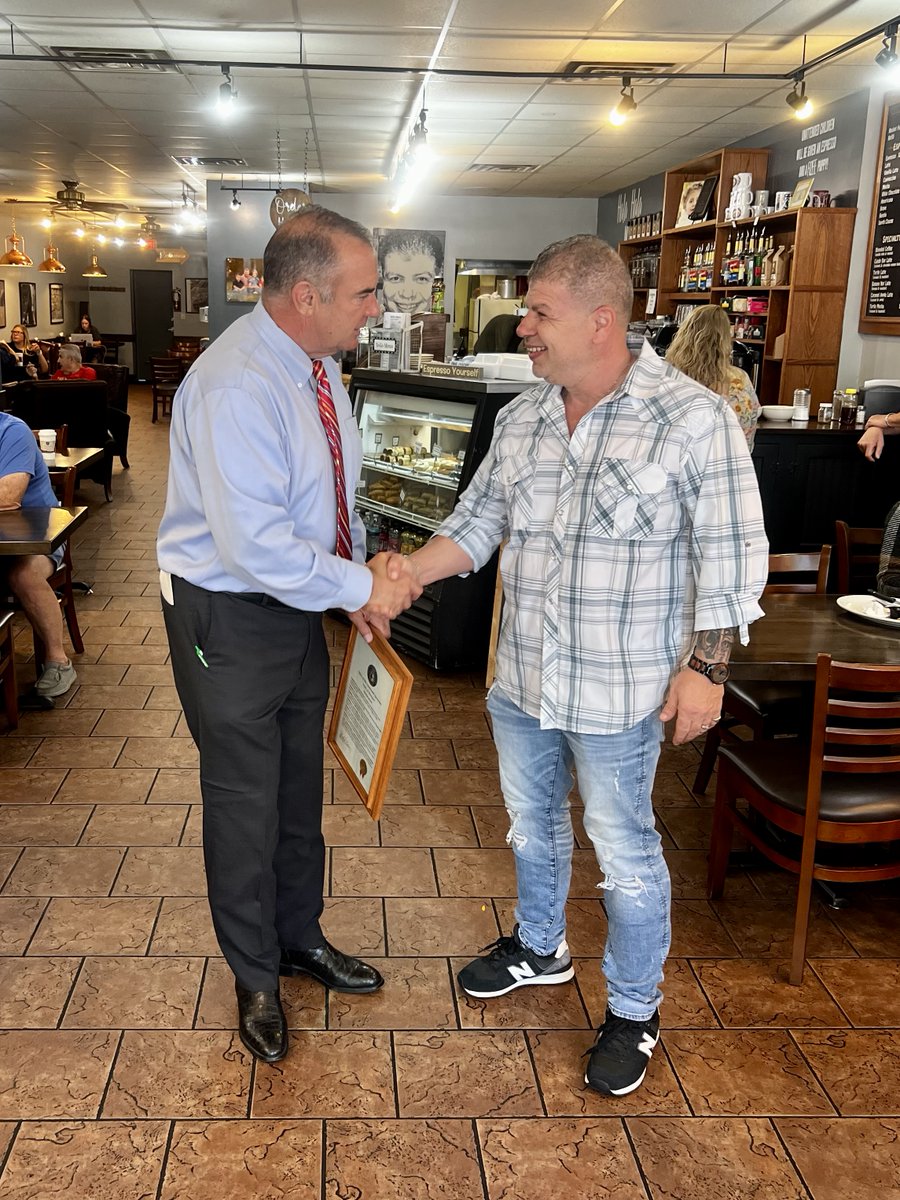 Known for its specialty espresso drinks, "Rocket Fuel" house brew, authentic Mediterranean cuisine, and friendly '"Hala Hala My Friend" greeting, Yanis Coffee Zone is a staple for many in Jefferson City.

Congratulations to Taisir Yanis on 20 years of business!