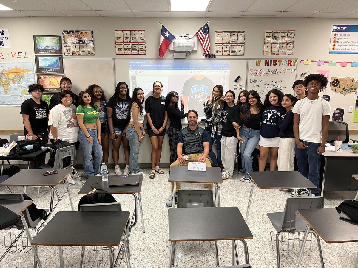 HawkNationHHS's tweet photo. Got to listen to the senior AVID project that they have planned for this year. It was amazing and the rest of the school is going to love it. Stay turned. @hendricksonavid  @pfisd @_Coach_Saunders https://t.co/yMkmkhjBdg