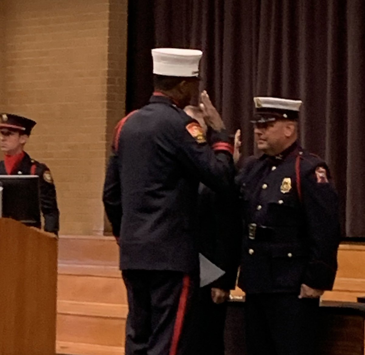 cityofwsfire's tweet photo. National Honor Guard Association graduation. This esteemed association reinforces a sense of pride and compassion by upholding traditions with precise attention to detail. #HonorGuards #Service #WSFire https://t.co/52dO2PzNjK