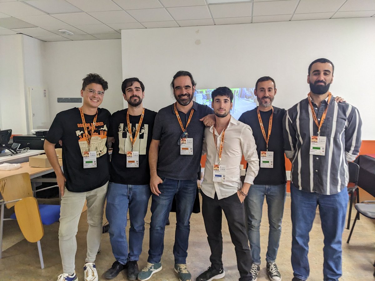 Luis Merino (@lmercab) on Twitter photo Parte del grupo hemos participado hoy en <a href="/rosconspain/">ROSCon Spain 2024</a> #ROSCONMadrid2023. Tremendo éxito de organización del equipo de <a href="/Fmrico/">Francisco Martín 🇪🇺</a>, <a href="/IntellRobotLabs/">Intelligent Robotics Lab URJC</a> !
Nos vemos el año que viene en Sevilla!!! Parte del grupo hemos participado hoy en <a href="/rosconspain/">ROSCon Spain 2024</a> #ROSCONMadrid2023. Tremendo éxito de organización del equipo de <a href="/Fmrico/">Francisco Martín 🇪🇺</a>, <a href="/IntellRobotLabs/">Intelligent Robotics Lab URJC</a> !
Nos vemos el año que viene en Sevilla!!!