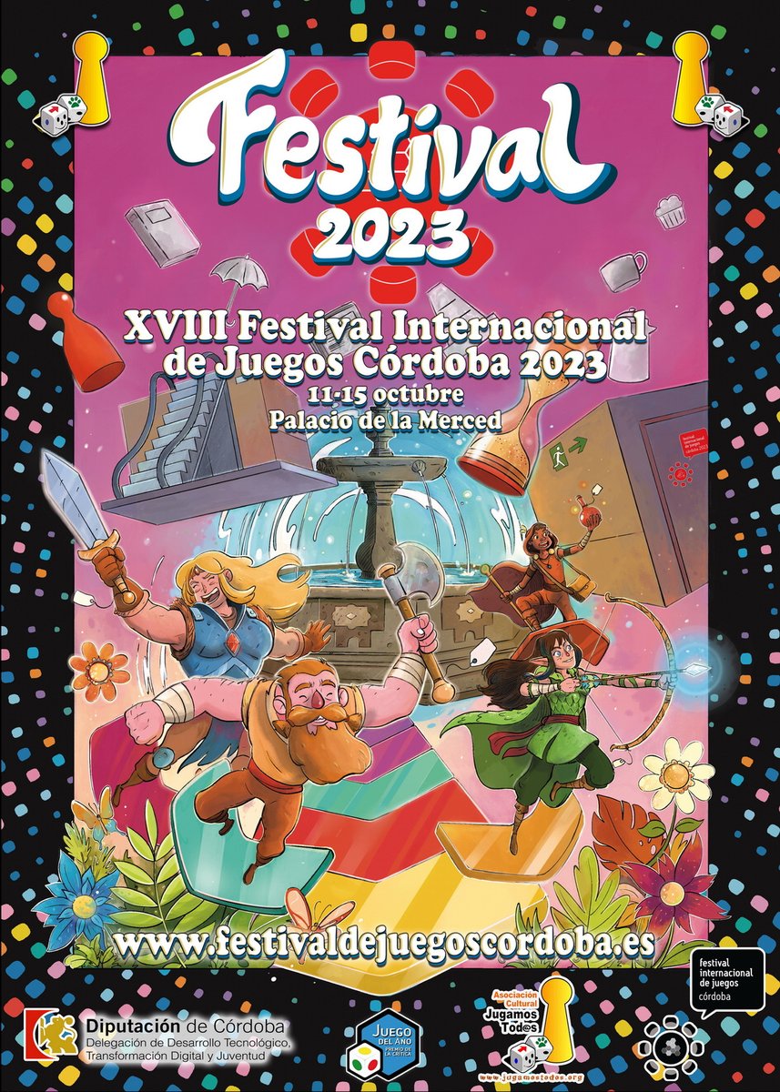 jugamostodos's tweet photo. Festival 2023: El cartel: Nos vamos a divertir con lo que está por venir en el XVIII Festival Internacional de Juegos Córdoba 2023 de Jugamos Tod@s. #FestivalJT23 

Leer más... https://t.co/t3PIatbKTf https://t.co/NGBichT3u0