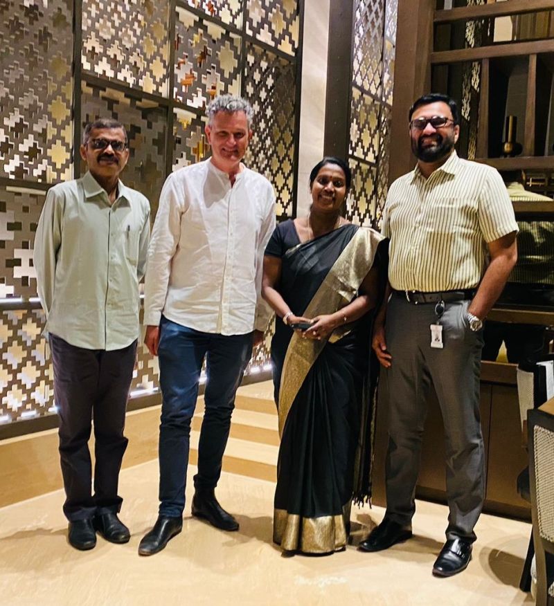 SekhMini's tweet photo. Australian Deputy Consul General David Eggleston on a discussion with CUSAT team Dr Harish Ramanathan and Dr Mini Sekharan https://t.co/KdEv5f9lND