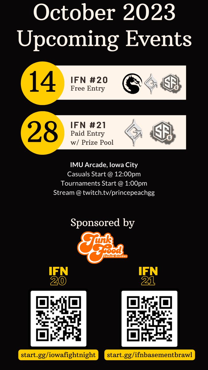 Iowa City FGC Full Schedule: