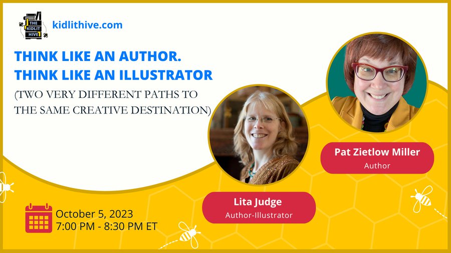 3. We have a joint, online presentation coming up where we'll talk about how we love the same sorts of picture books, but take polar opposite approaches to creating them. You can join us live on Oct. 5 or after the fact for $14.99. kidlithive.com/event/think-li…