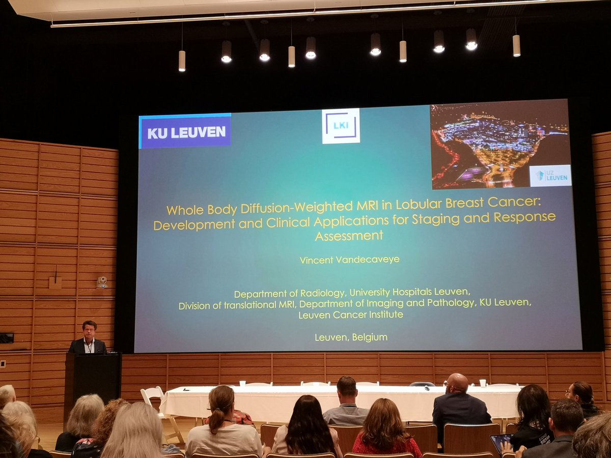 Prof. Vandecaveye on the relevance of whole body DWI MRI for patients with metastatic ILC. Global use of this modality would improve evaluation of metastatic spread and disease progression of ILC. #ILCSymposium @KU_Leuven