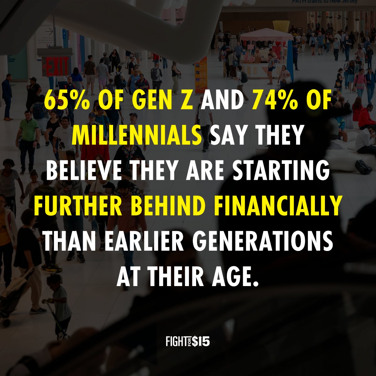 FightFor15WI's tweet image. Gen Z and Millennials feel this way because it’s the truth. The value of the minimum wage is at it’s lowest point in DECADES. #RaiseTheWage

bit.ly/3rzjLoP