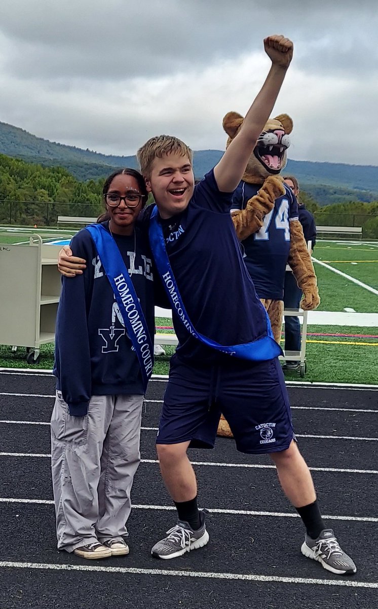 CatoctinUnified's tweet photo. Spotlighting the 2023 Homecoming Junior court winners! Incredible individual and Unified Track &amp; Field teammates! So excited for you @CatoctinHS @SpOlympicsMD https://t.co/GbQdeAcF3e