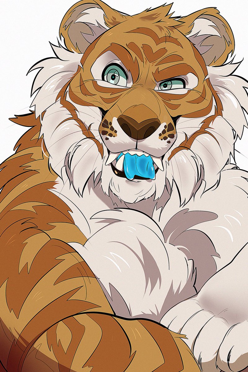 Handsome Fella for @BearlyFeline 🩵🐯