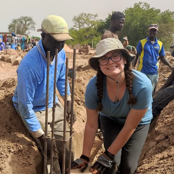 FLHSFalcons's tweet photo. FLHS alumna Sophia Nakos helping build a SCHOOL in Senegal this past summer with the buildOn club! https://t.co/7vU6FC9YTE
