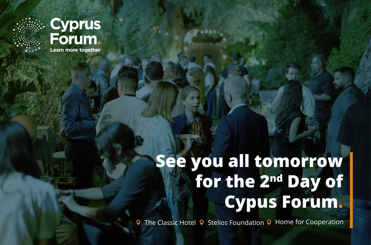 CypForum's tweet image. &quot;Ending a day of #engagingdiscussions, #knowledge-sharing, and #innovativeideas with a #networkingevent! 

Explore DAY 2 at 2023.cyprusforum.cy/programme/ and join us! 
See you all tomorrow! #CyprusForum #Transparency