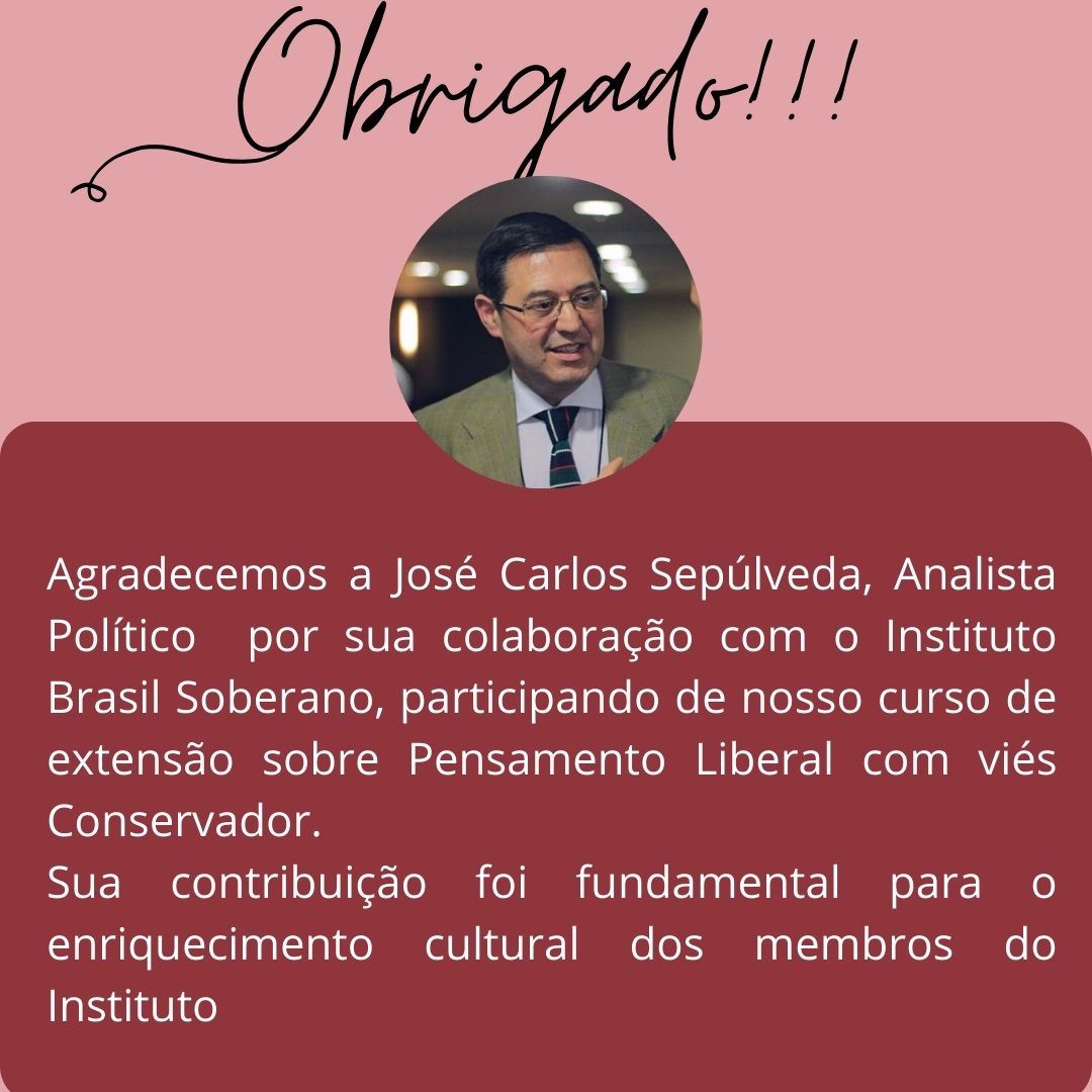 Agradecemos a inestimável colaboração do senhor José Carlos Sepúlveda, analista político, em nosso Simpósio Interno de Formação, ministrando palestra sobre o Pensamento Conservador.
