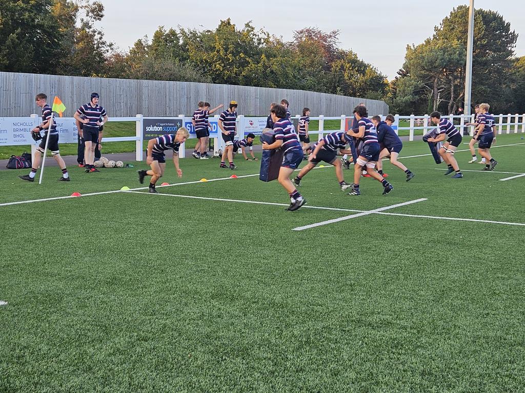 FNL Final preparations for tonight's  1st XV encounter v KES Birmingham  at Bournville RFC #Friday night rugby <a href="/solsch1560/">Solihull School</a> #ambition #opportunity  #memories