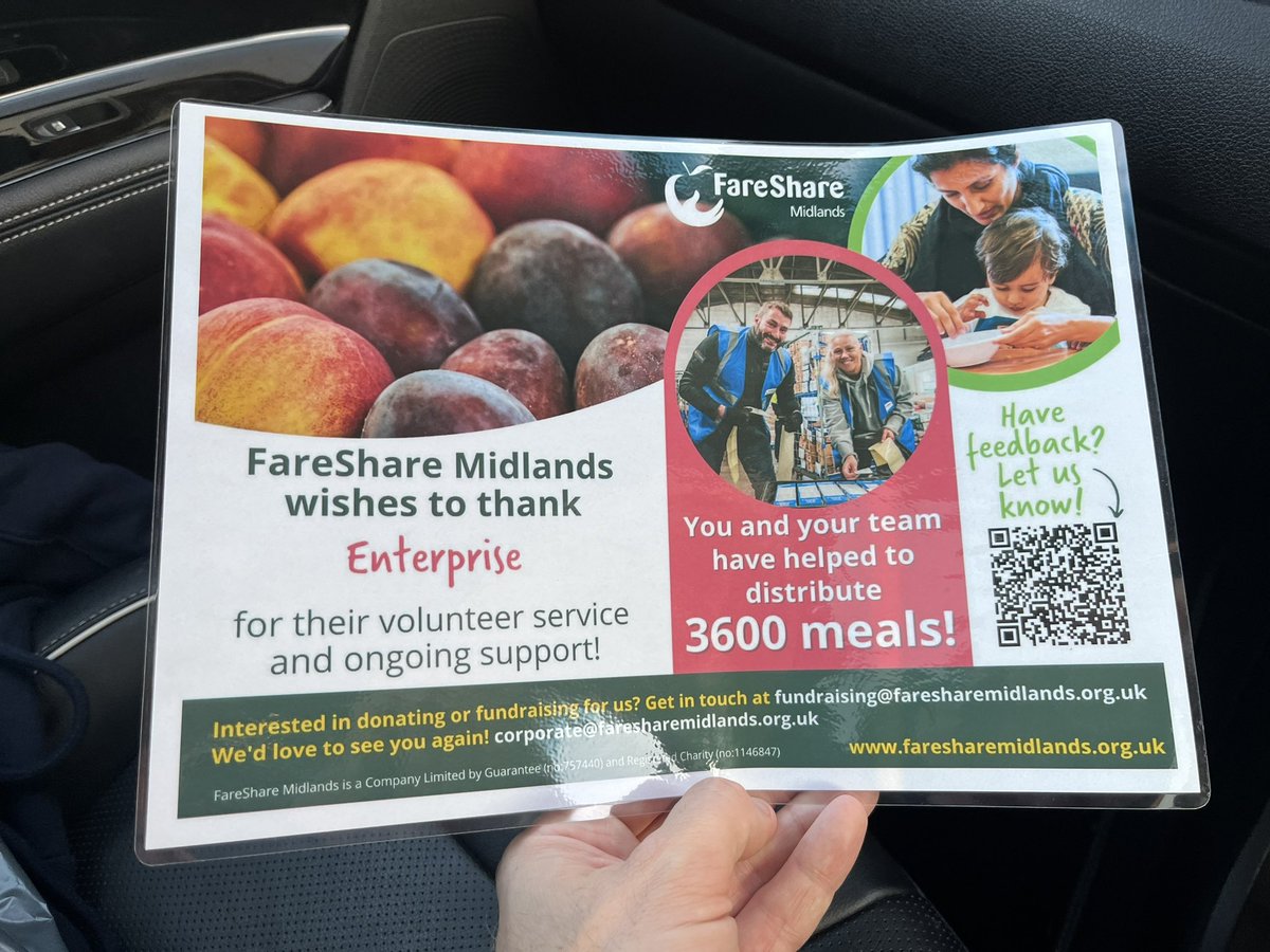 Epic day at <a href="/FareShareMids/">FareShare Midlands</a> today with the Enterprise Team <a href="/Enterprise/">Enterprise</a> #u3