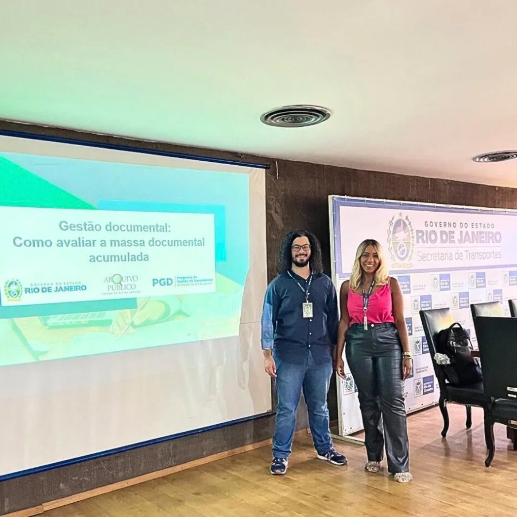 Nesta quinta-feira (28/09), o Arquivo Público do Estado do Rio de Janeiro ministrou um treinamento na Companhia Estadual de Engenharia de Transportes e Logística - CENTRAL, abordando o tema "Avaliação de Massa Documental Acumulada" como parte do [01]