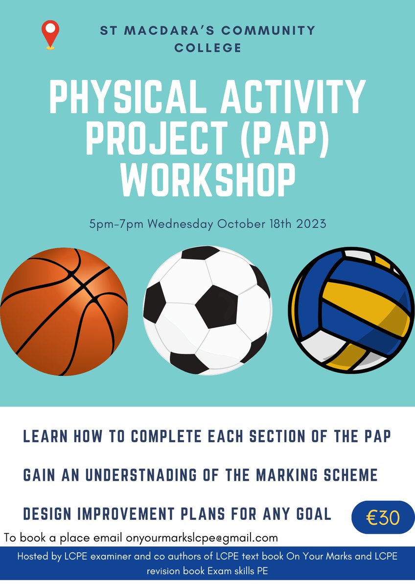 PAP workshop on the 18th of October. The PAP is worth 20% of the #LCPE grade and is due for submission in December ✉️ Email in the image below if interested 👍
