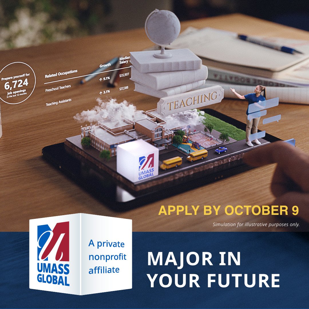 UMassGlobal1's tweet image. 💻 Online coursework designed for working adults allows you to major in your future while still working. Apply for FREE now: bit.ly/3ZGpJ3Z
#UMassGlobal #OnlineEducation #CollegeDegree