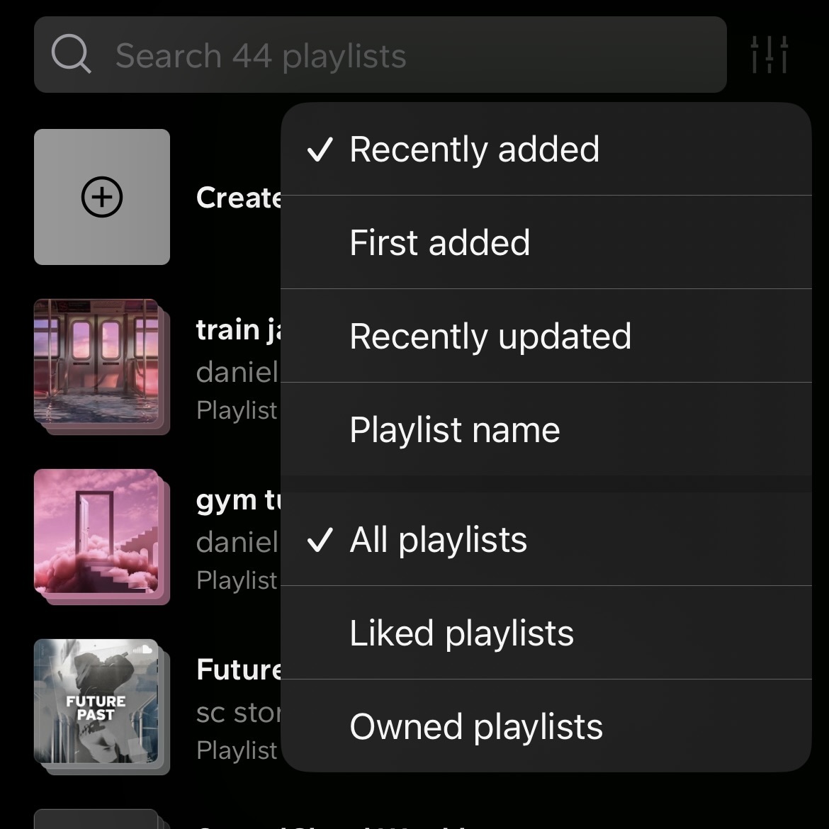 New features on SoundCloud this month: — New Feed: Scroll through track previews, recommended for you — New feature on iOS: Sort and filter your library — New widget feature: Now Playing — New feature: First Fans recommends your uploads in front of new fans right away