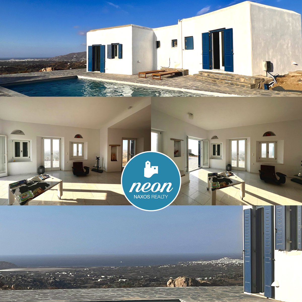 SKavallari's tweet photo. ⬇️⬇️⬇️⬇️
For sale  very nice 2 villas with total area 200 .00 sq.meters with 4.000 sq.meters piece of in Avlia Naxos island 🌴 with incredible sea view🌺
 🌊 
For more informations please contact us https://t.co/3NlGg0KbsL