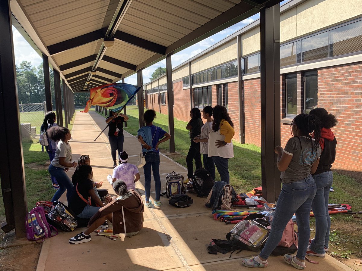Shout out to Ms. Downs for her coordination of our first “Club Day” of the SY. #BetheChange