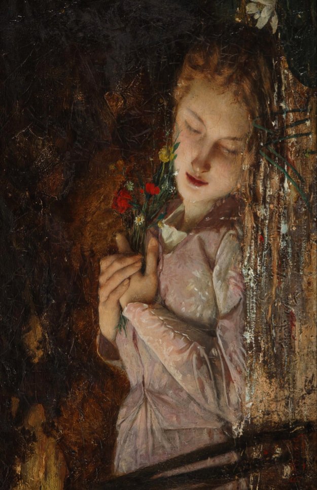 Ophélie, 1867, by Jean-Baptiste Bertrand