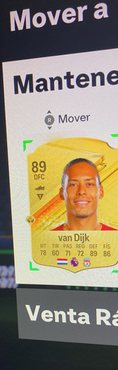 van dijk en el sobre del pase +85, me ha rentado?