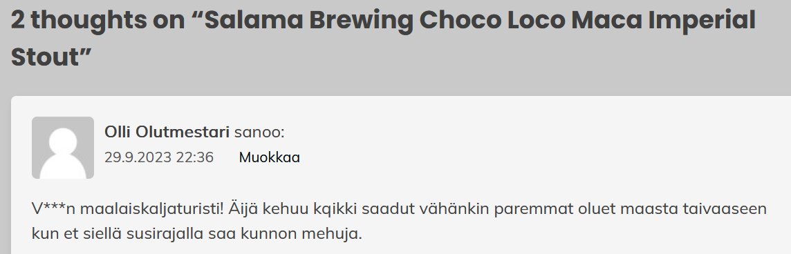 JaskanKaljat's tweet image. Ennen olin V*tun Kaljaelitisti, mutta nyt sitten olenkin V***n maalaiskaljaturisti! En tiedä, mitä näillä kommenteilla haetaan, mutta minua se vaan naurattaa. Tässähän on tullutkin kehuttua kqikki saadut vähänkin paremmat oluet maasta taivaaseen!
#olut #blogi #harrastus
