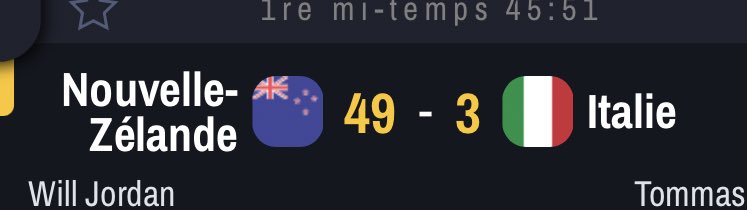 NonoTwitte's tweet photo. Pas de doutes, cette Coupe du Monde de rugby se déroule bien en France.

Mais si ça continue les Néo-zélandais vont dépasser les Borne! https://t.co/t1iq28P4T6
