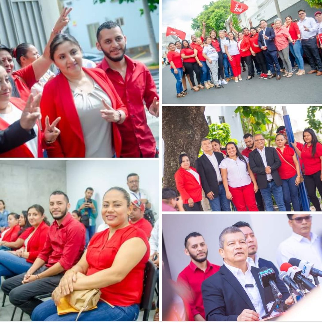Angel_Monge1's tweet photo. Como Dirección del @FMLNoficial seguimos en la responsabilidad de presentar ante el @TSEElSalvador a nuestros candidatos y candidatas

Hombres y mujeres valientes, con capacidad y cercanía con la gente. Somos la única opción transformadora para este pueblo.

#SinMiedoYDeFrente https://t.co/cNJWFI6nyN