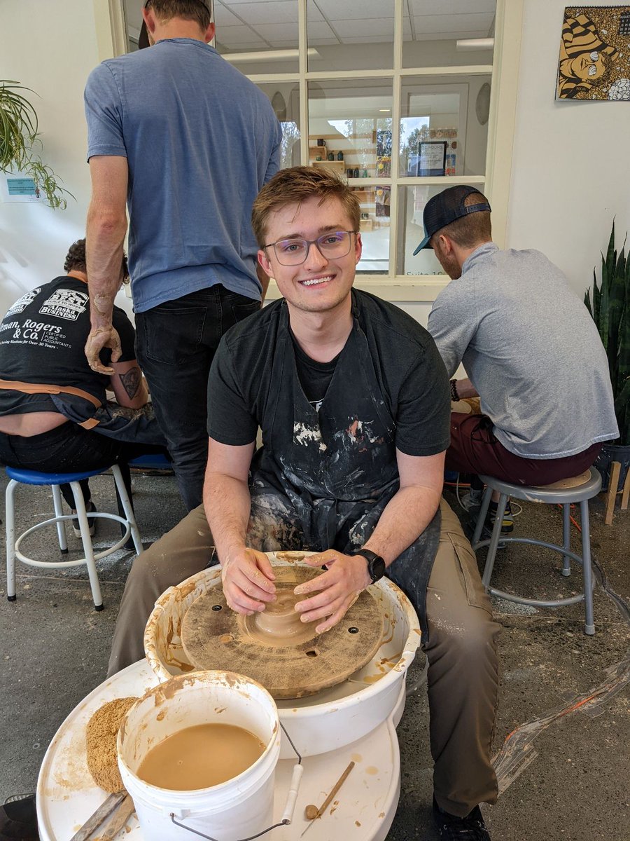 altmanrogers's tweet image. There's  a good chance Aidan G. didn't know what else he was signing up for when he signed his offer letter with our firm! Ceramics anyone? #ceramicsclass #employeemorale #funtimes #creativity #alaskacpa