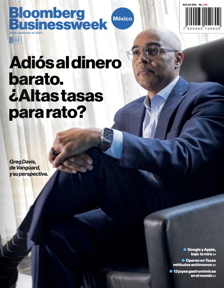 ruiztorre's tweet photo. Nuestra portada de @BWMX .
Para nerds financieros.
Una entrevista que tuve con #GregDavis, CIO de @Vanguard_Group .
También le pregunté sobre México y la ola del "nearshoring": https://t.co/wXTNDRgVwY https://t.co/t3wTsvIEOu