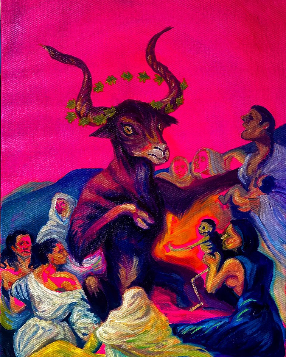 Spencer_Plumlee's tweet photo. Pink Sabbath 💖
12 x 17 in. Oil &amp; acrylic on canvas. https://t.co/0LV98c4JE0