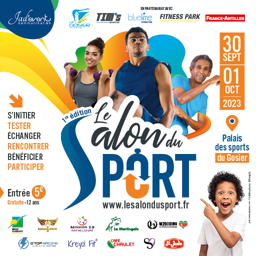KeyParadiseWI's tweet photo. Parce que faire le BON choix, c’est avant tout EXPÉRIMENTER, le Salon du Sport dédié à l’activité physique et sportive, vous accueille sur 5 espaces d’animation. Samedi 30 septembre et dimanche 1er octobre, au Palais des Sports du Gosier. https://t.co/FZFlwtXI21