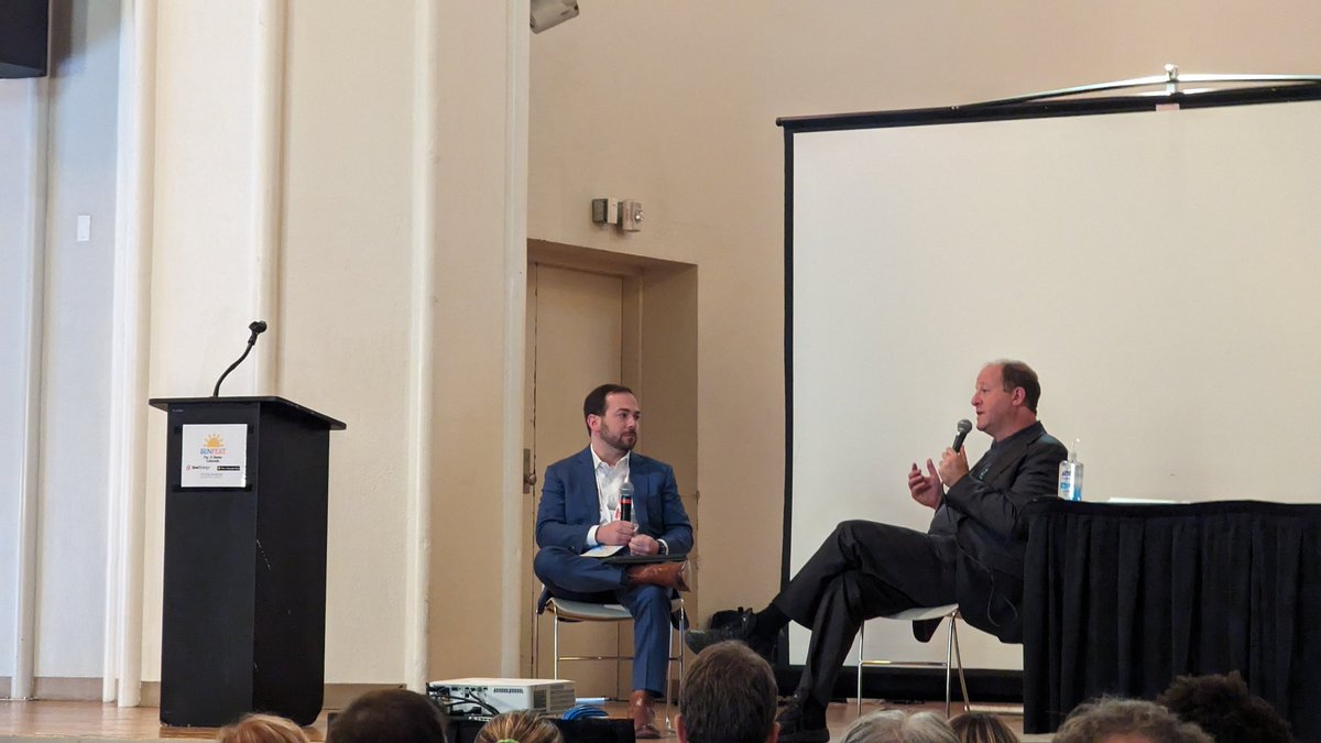 I've gotten really good with scissors at this job. I can out scissor you all. - <a href="/GovofCO/">Governor Jared Polis</a> Polis on presiding at a couple ribbon cuttings every week. ✂️ #SunFest2023