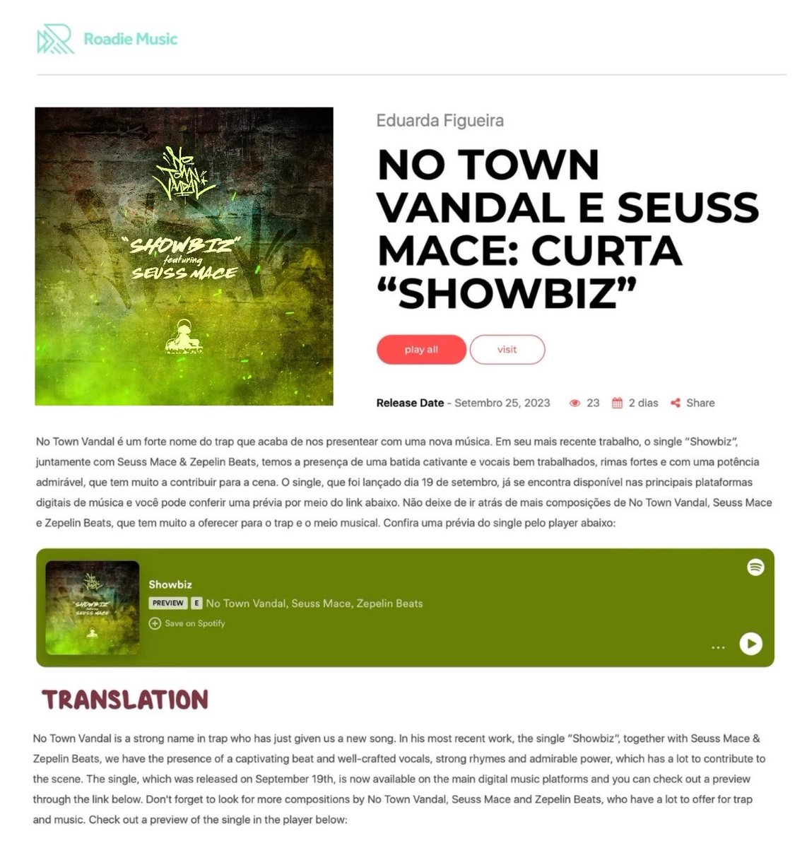 NTV raps (@notownvandal) on Twitter photo AMAZING FEEDBACK FROM <a href="/roadiemusicmag/">Roadie Music</a> on #SHOWBIZ ft. <a href="/SeussMace/">Seuss Mace</a> & <a href="/zepelinbeats/">Zepelin Beats</a>
AVAILABLE NOW ON ALL DIGITAL PLATFORMS <a href="/HandSoloRecords/">Hand'Solo Records</a> #NTVep AMAZING FEEDBACK FROM <a href="/roadiemusicmag/">Roadie Music</a> on #SHOWBIZ ft. <a href="/SeussMace/">Seuss Mace</a> & <a href="/zepelinbeats/">Zepelin Beats</a>
AVAILABLE NOW ON ALL DIGITAL PLATFORMS <a href="/HandSoloRecords/">Hand'Solo Records</a> #NTVep