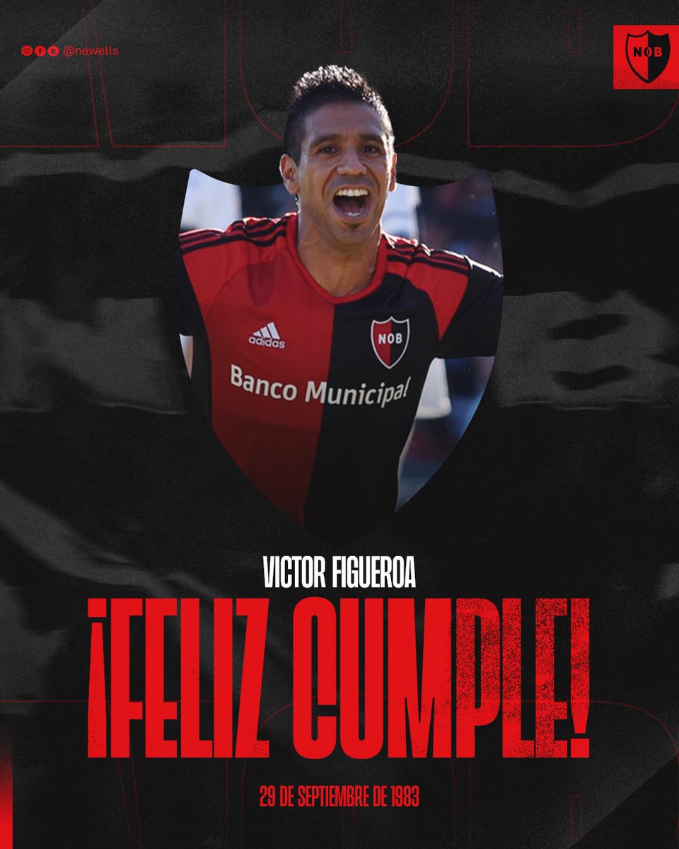 #UnDíaComoHoy 🗓️ pero de 1983, nacía Victor Figueroa

📈 Vistió la rojinegra en 228 oportunidades, convirtió 19 goles y dio la vuelta olímpica en 2013.

¡Feliz cumple, Negro! 👏🏼🏆