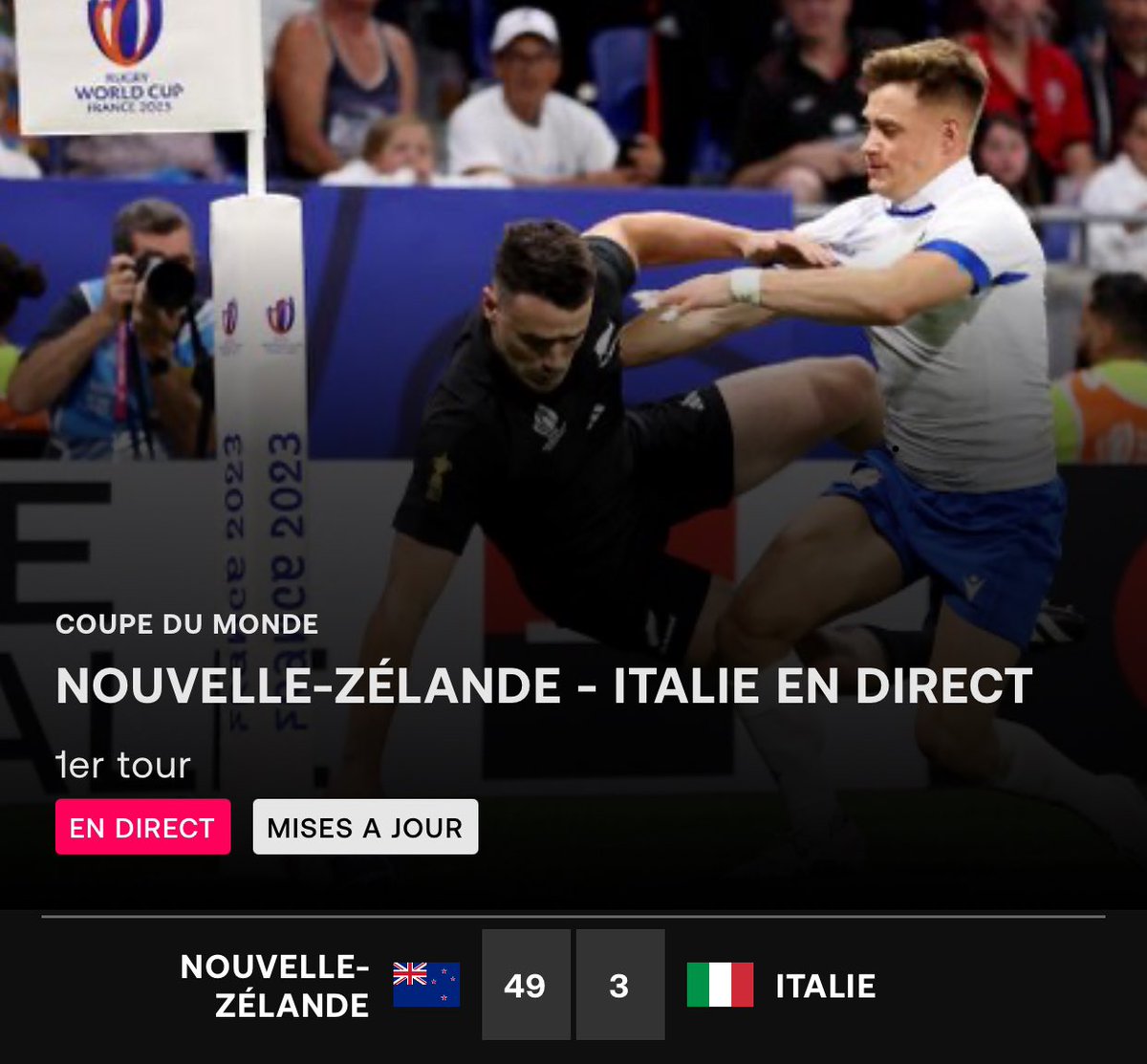 Était-ce prémédité ???? En tout cas <a href="/gouvernementFR/">Gouvernement</a> avait deviné le score de la mi-temps bien avant le match <a href="/rugbyworldcup/">Rugby World Cup</a> <a href="/AllBlacks/">All Blacks</a> <a href="/Italia/">Italia.it</a> #Rugby #RWC2023