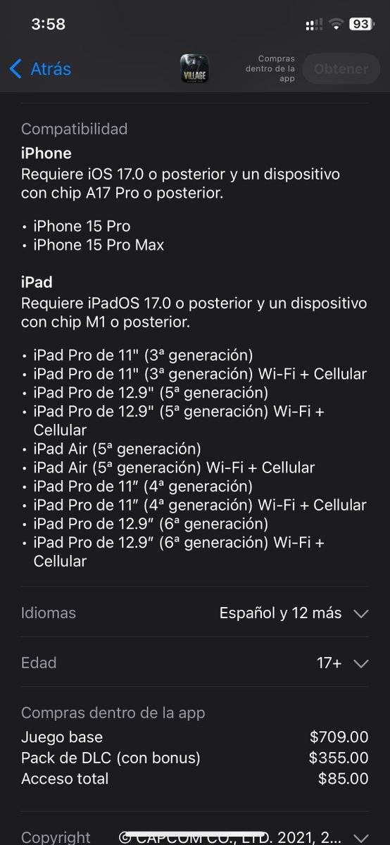 ShaditoGamer's tweet photo. @Evy_Rosas10 @ludo_uwu No es en la nube, de hecho dijeron que gracias al chip A17 pro tendrá hasta RTX. Quiero uno nada más para jugar RE jaja https://t.co/84EtFJkHN1