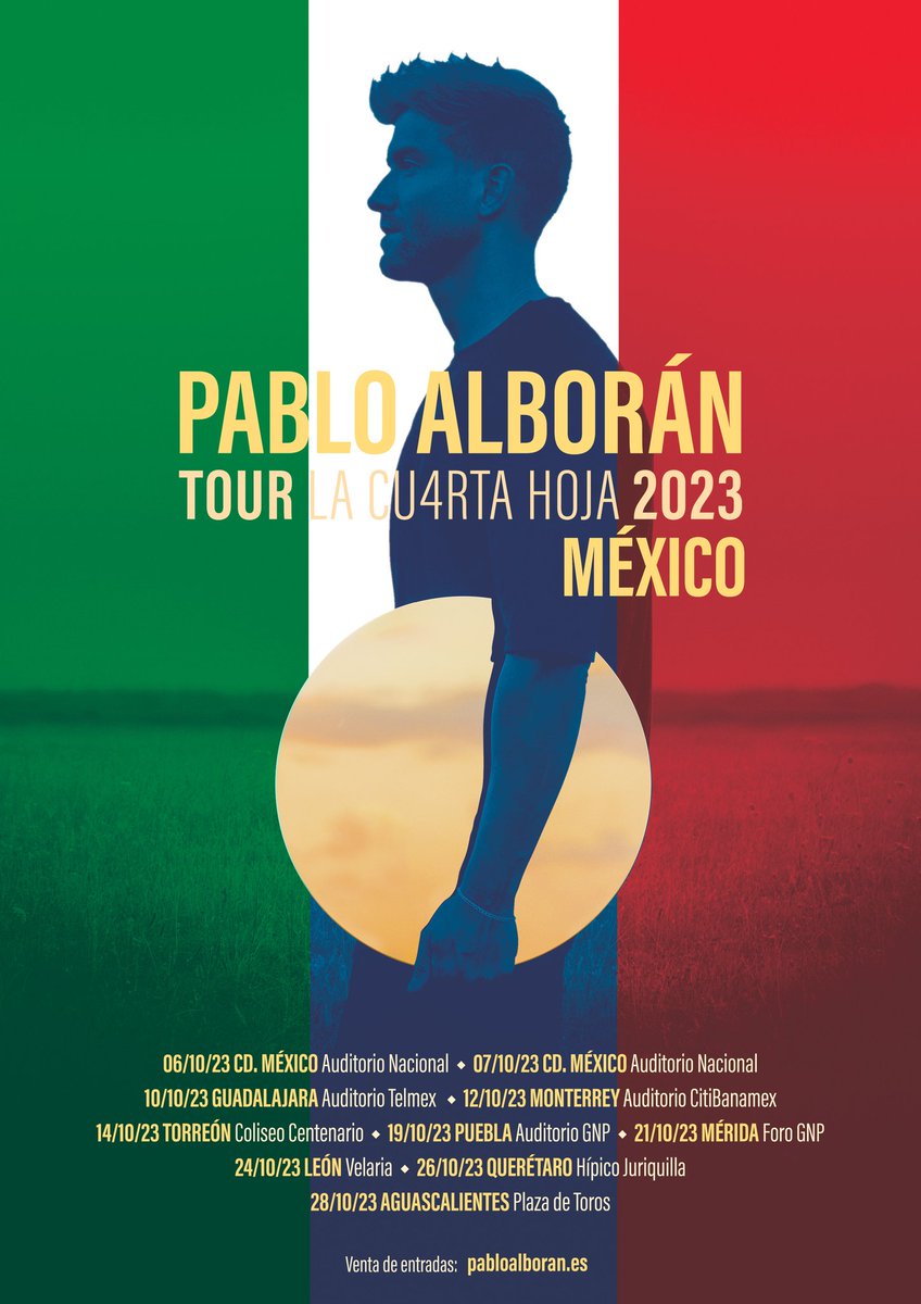 pabloalboran's tweet photo. En una semana nos vemos Méxicooo!!!! 
📍Ciudad de México
📍Guadalajara
📍Monterrey
📍Torreón
📍Puebla
📍Mérida
📍León
📍Querétaro
📍Aguascalientes  

Y luego Uruguay y Argentina!!!
📍Montevideo 
📍Buenos Aires !!!!! https://t.co/x7ucjU1y0W