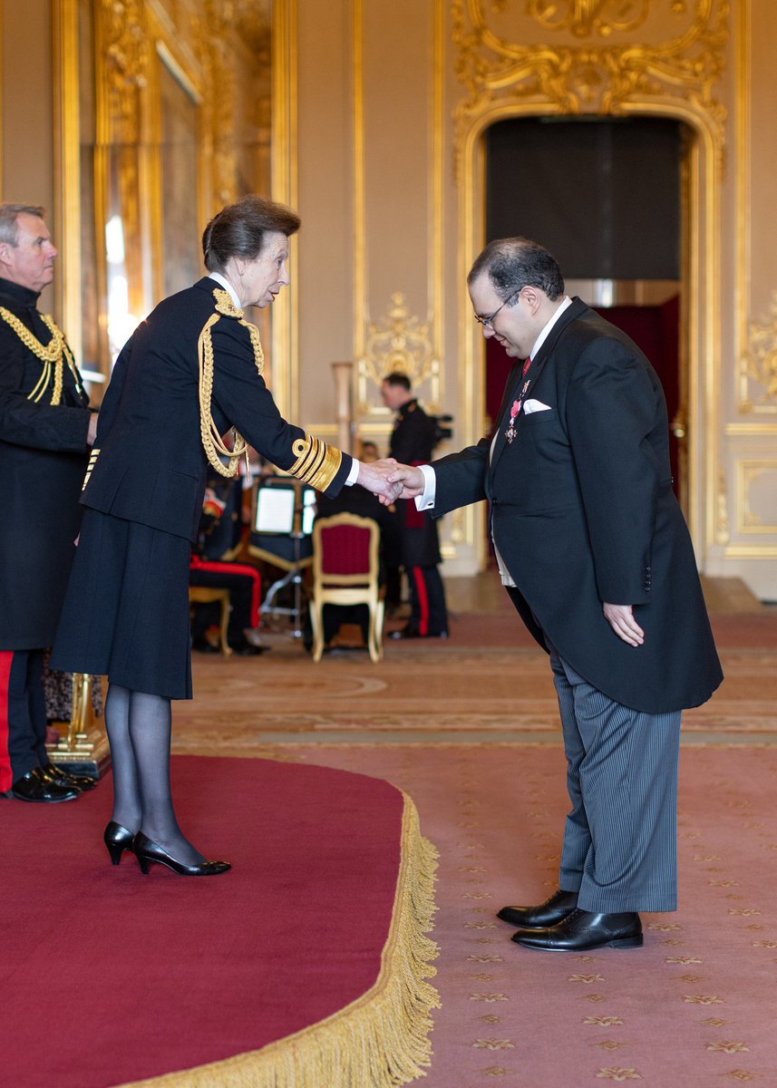 I was delighted to receive my MBE from HRH the Princess Royal, who truly astonished me by her knowledge of my work. The actual honour for me, however, was the opportunity to serve alongside a team of true professionals, each and every one of whom deserve and share this award.