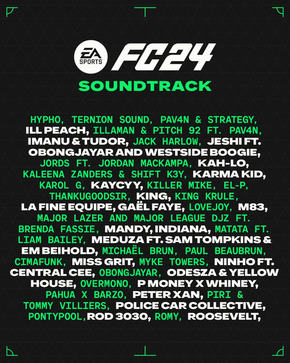 Massive ups to @EASPORTSFC for choosing “Relentless” with @HyphoLouis @pav4nco @StrategyYeah as one of the soundtracks in FC24! 👊🏼🥂⚽️