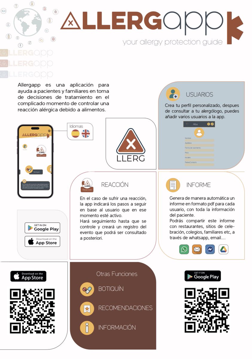 davidmgallardo's tweet photo. Os presento Allergapp, una aplicación en la que he colaborado en el desarrollo con la empresa Opblu. Es una herramienta que pretende ayudar a solucionar cuanto antes los síntomas fruto de una reacción alérgica accidental. Hilo ⬇️ https://t.co/lEklnIqYVr