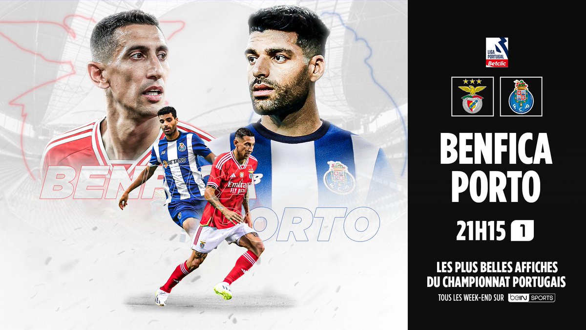 🇵🇹⚽ Suivez deux matchs de #LigaPortugalBetclic ce week-end sur les antennes de beIN SPORTS !

👉 Le Clássico SL Benfica - FC Porto ce soir à 21H15 sur beIN SPORTS 1 !
👉 SC Farense - Sporting CP demain à 21H30 sur beIN SPORTS MAX 4 !

#SLBFCP #SCFSCP